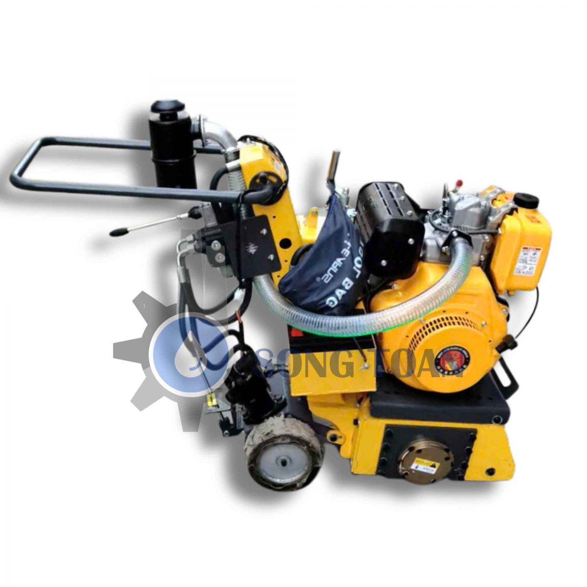 máy xóa vạch kẻ đường chạy dầu